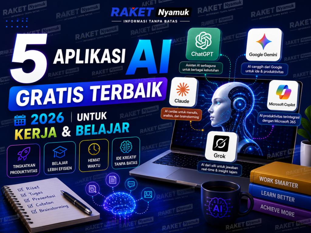 5 Aplikasi AI Gratis untuk Kerja dan Belajar