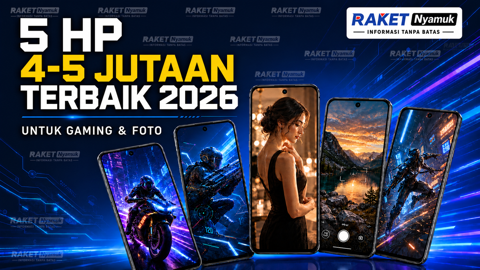 5 HP 4-5 jutaan terbaik 2026 untuk gaming dan foto