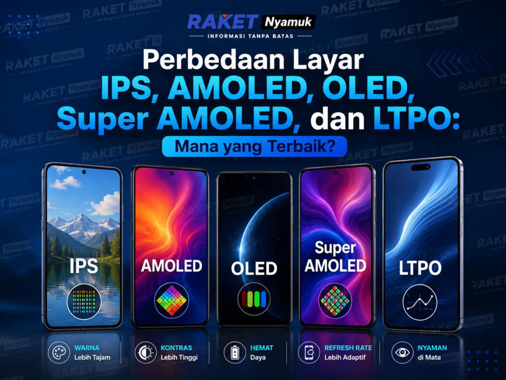 Perbedaan Layar IPS dan AMOLED